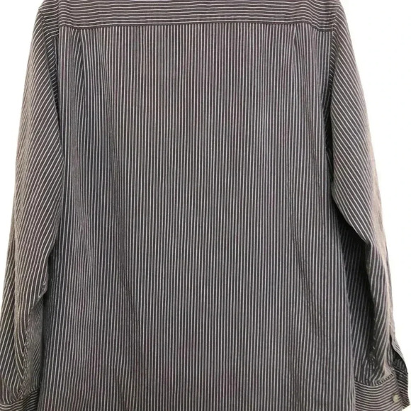 Banana Republic Factory Striped Dress  Shirt Large - Picture 14 of 16